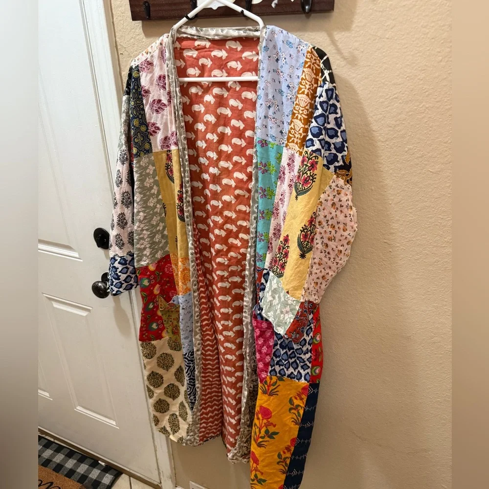 Colorful Patchwork Kimono - Picture 1 of 3